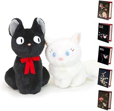 Amazon 電報屋のエクスメール 祝電 誕生日 ぬいぐるみ 電報 ジジ リリー S 魔女の宅急便 と高級台紙 漆芸電報 のセット お祝い ギフト 漆芸電報 173 おめでとう くまモン ぬいぐるみ おもちゃ