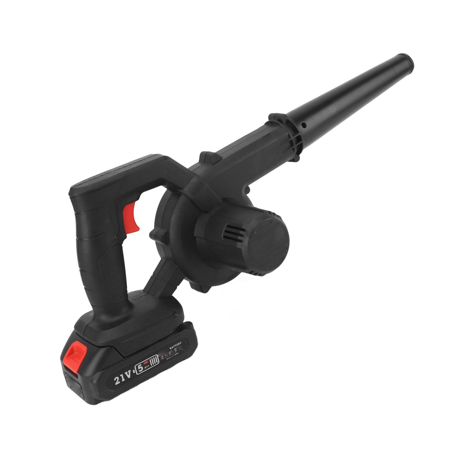 SIXRUN Soffiatore Elettrico per Foglie con Batteria Ricaricabile 1500mAh, Portatile, Potente, 100-240V, Doppio Scopo Soffiaggio e Aspirazione