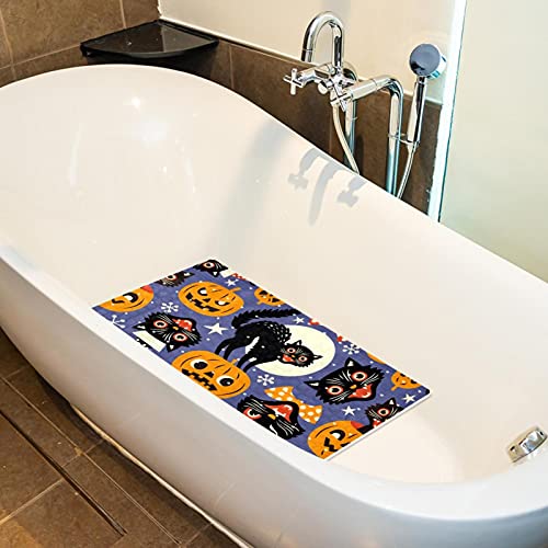 Alfombrilla de baño de gato con 120 ventosas de 71x40 cm para ducha 6