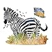 Madd Capp 887003 Shapepuzzle, Konturpuzzle Zebra 1000 Teile, für Erwachsene und Kinder ab 12 Jahren
