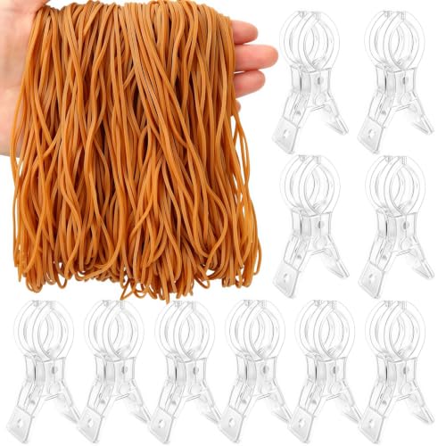 Clips para arco de globos invisibles con abrazaderas de resorte y gomas