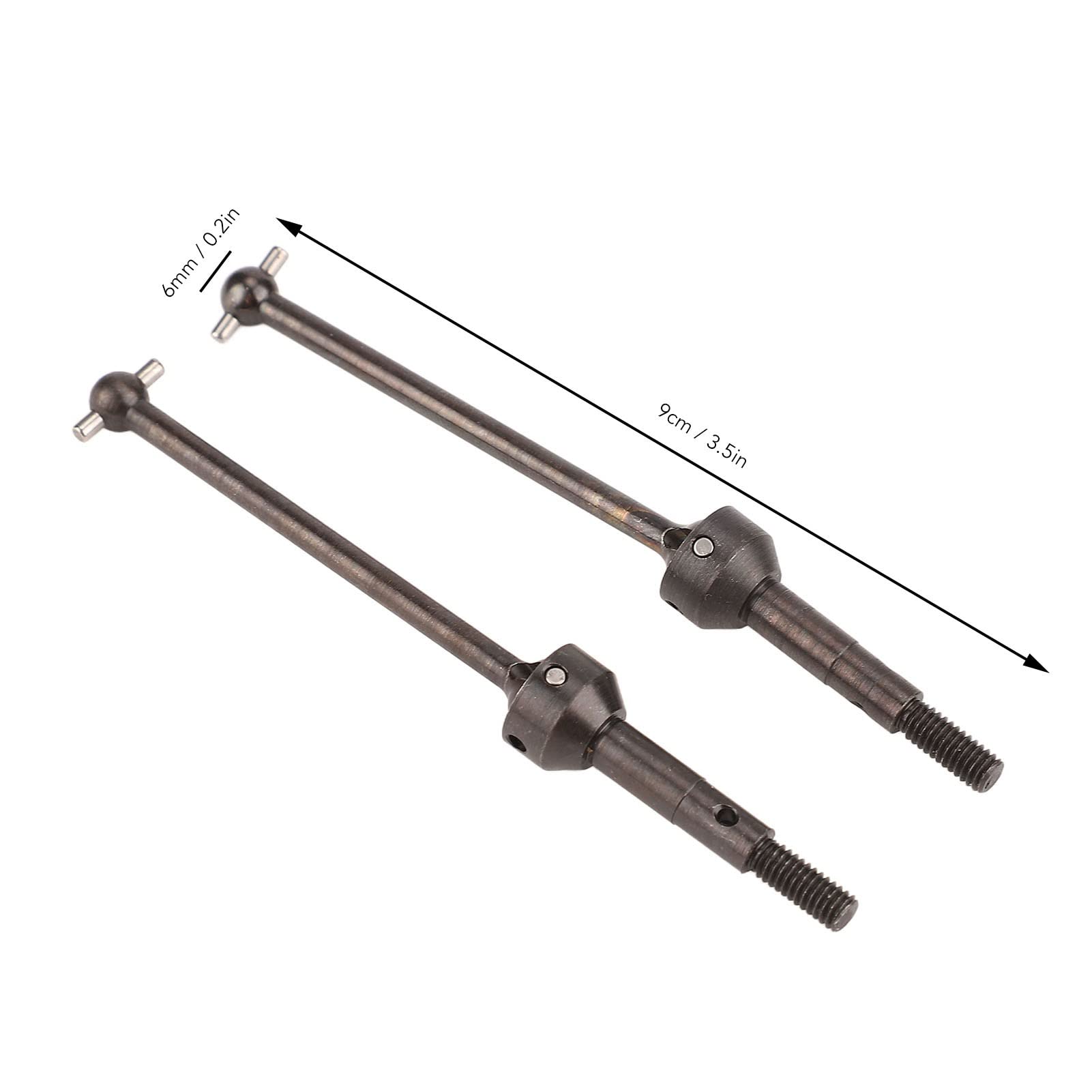 2 PCS RC Drive Shaft CVD, Aço Dianteiro Traseiro Eixo CVD Peças de