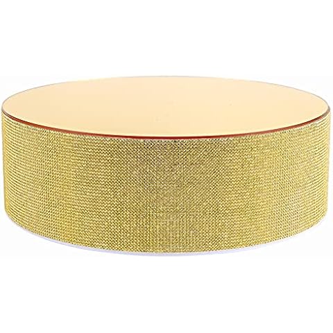 10 inch Bling Wedding Cake Stand Cupcake Base, Decorative Centerpiece for Parties (Gold, 10”) Cover