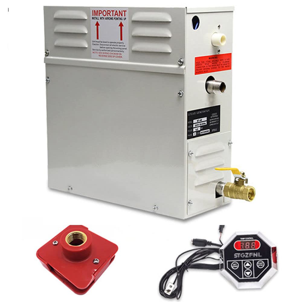 SHENGSHIYU 3KW/4.5KW/6KW/8KW/9KW Sauna Spa Steam Generator For Home Steam Shower & Digital Controller Sauna Room SPA Steam Bath Machine,220V-4.5KW