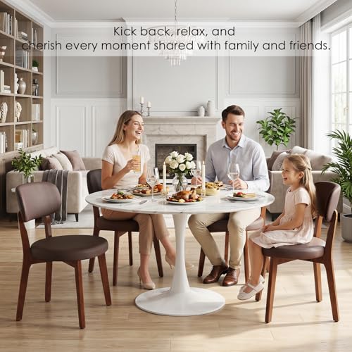 Furniliving Oak Wooden Dining Chairs
