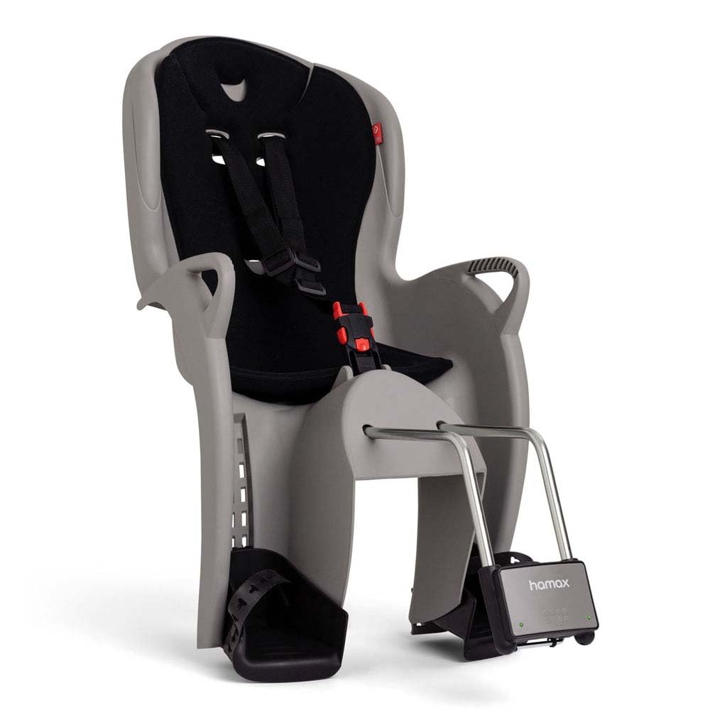Hamax Kiss Medium Child Bike Seat – Safe, Comfortable Design, 5-Point Harness, Adjustable Footrests, Easy-to-Mount, Shock-Absorbing Features, Suitable for Children 9 Months to 22kg