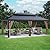 Greesum 12'x20' Hardtop Metal Gazebo, Outdoor Galvanized Steel Double Roof Canopy, Aluminum Frame Permanent Pavilion with Netting and Curtains for Backyard, Patio, Deck, Parties