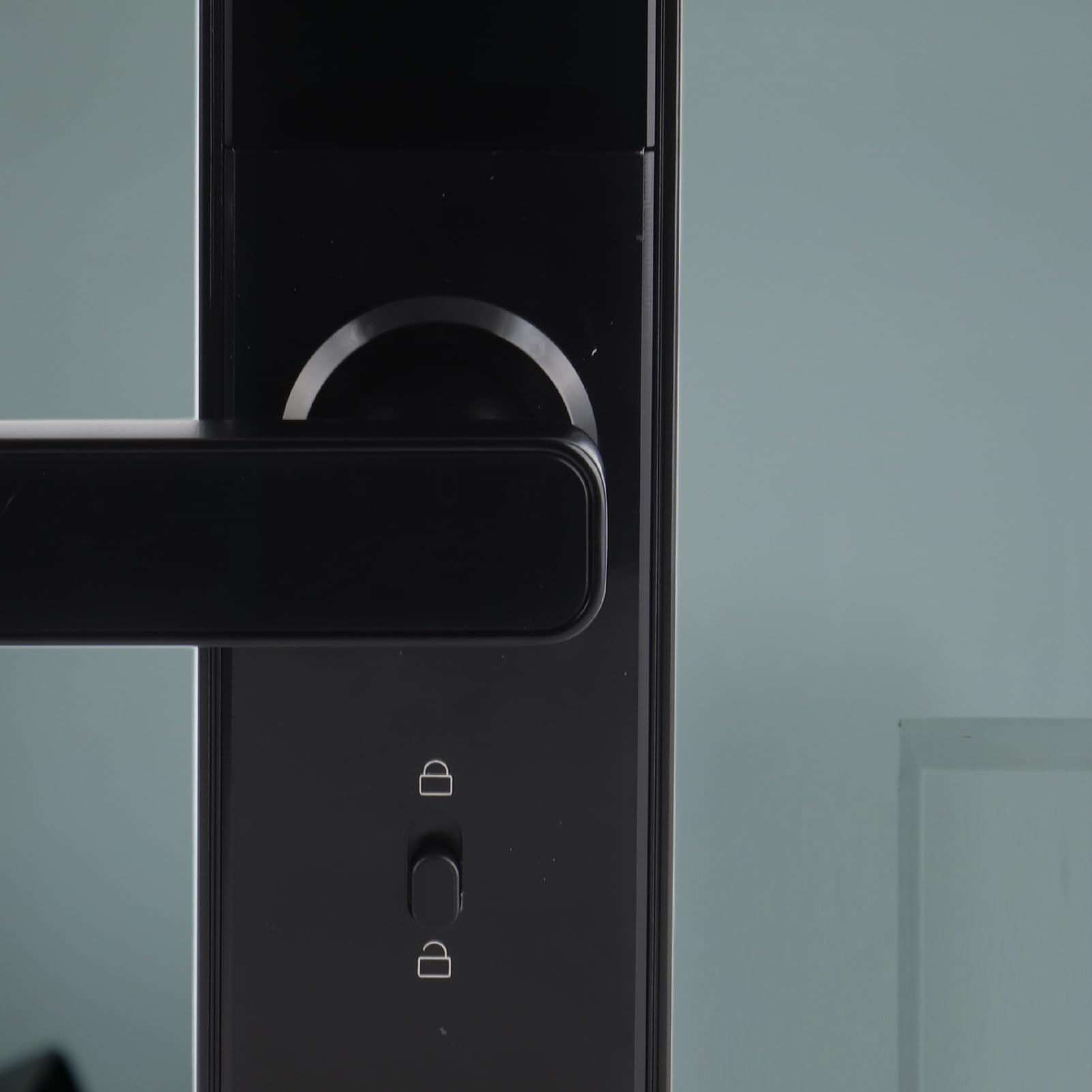 Zamek do Drzwi Smart z Dostępem Linii Papilarnych, 2 Klucze, for | Stop aluminium, zasilanie awaryjne USB, wiele metod odblokowania, do użytku domowego i biurowego