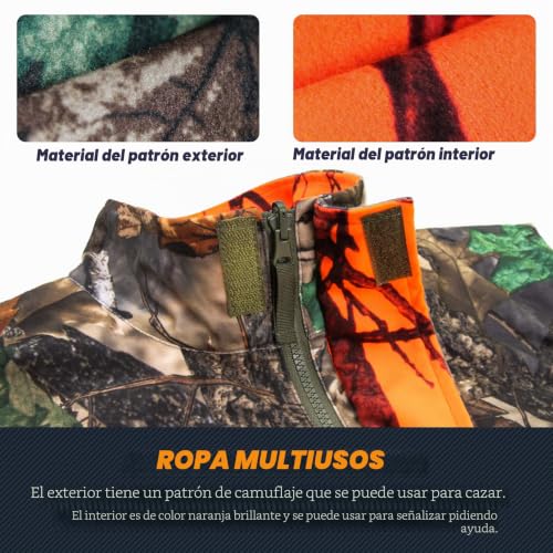 Chaleco de pesca protector y suave GUGULUZA con diseño reversible 5