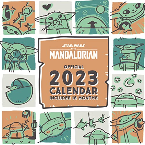 Pyramid International Disney Star Wars The Mandalorian Child Calendar 2023, Month to a View Planner 30cm x 30cm