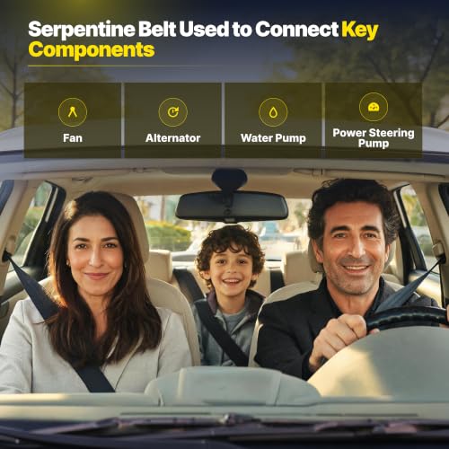 Image of 6PK2375 Serpentine Belt with 2008-2012 Chevrolet Malibu 3.6L