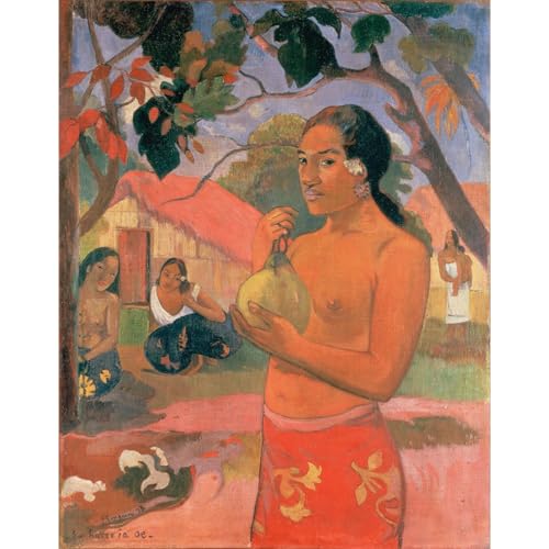 Impression giclée Gauguin Femme tenant un fruit pour salon et galerie murale