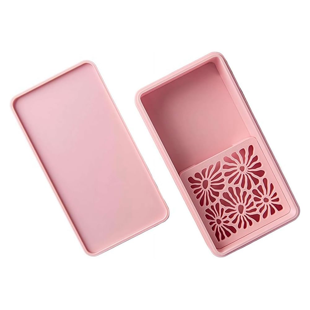 Kit de arcilla polimérica con caja de herramientas rosa para hacer joyas