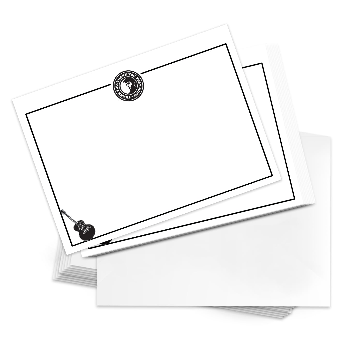 Desert Cactus Elvis Presley 5x7 inch 10 Pack Notecards (B)