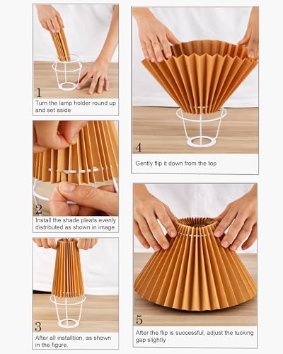Image of Homesake Wooden Bubble Design Table Lamp for Bedroom & Living Room | Home Decor Lighting | Nightstand Lamp | Reading Lamp | Vintage | Minimalist | Modern Bedside Lamps, (Pleated Jute)