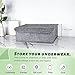3 Pack Closet Underwear Organizer Storage Box with Lid, 13 Cell Collapsible Dustproof Linen Cabinet Drawer Dividers Organizers, Washable Storage Boxes for Clothes Socks Lingerie Ties Scarves(Gray)