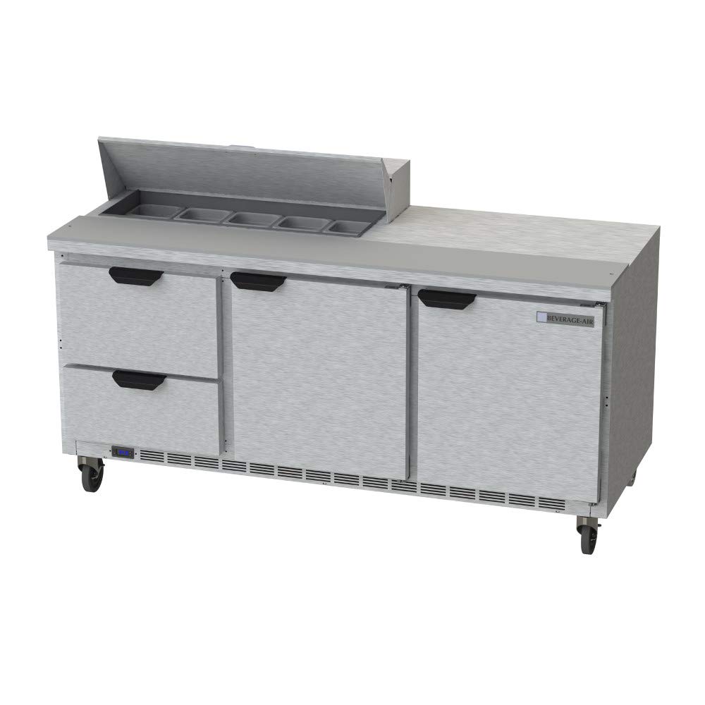 Beverage-Air Elite Series 72" Counter with 10 Pan Openings by Elite Series 1S – Stainless-Steel, Model SPED72-10-2