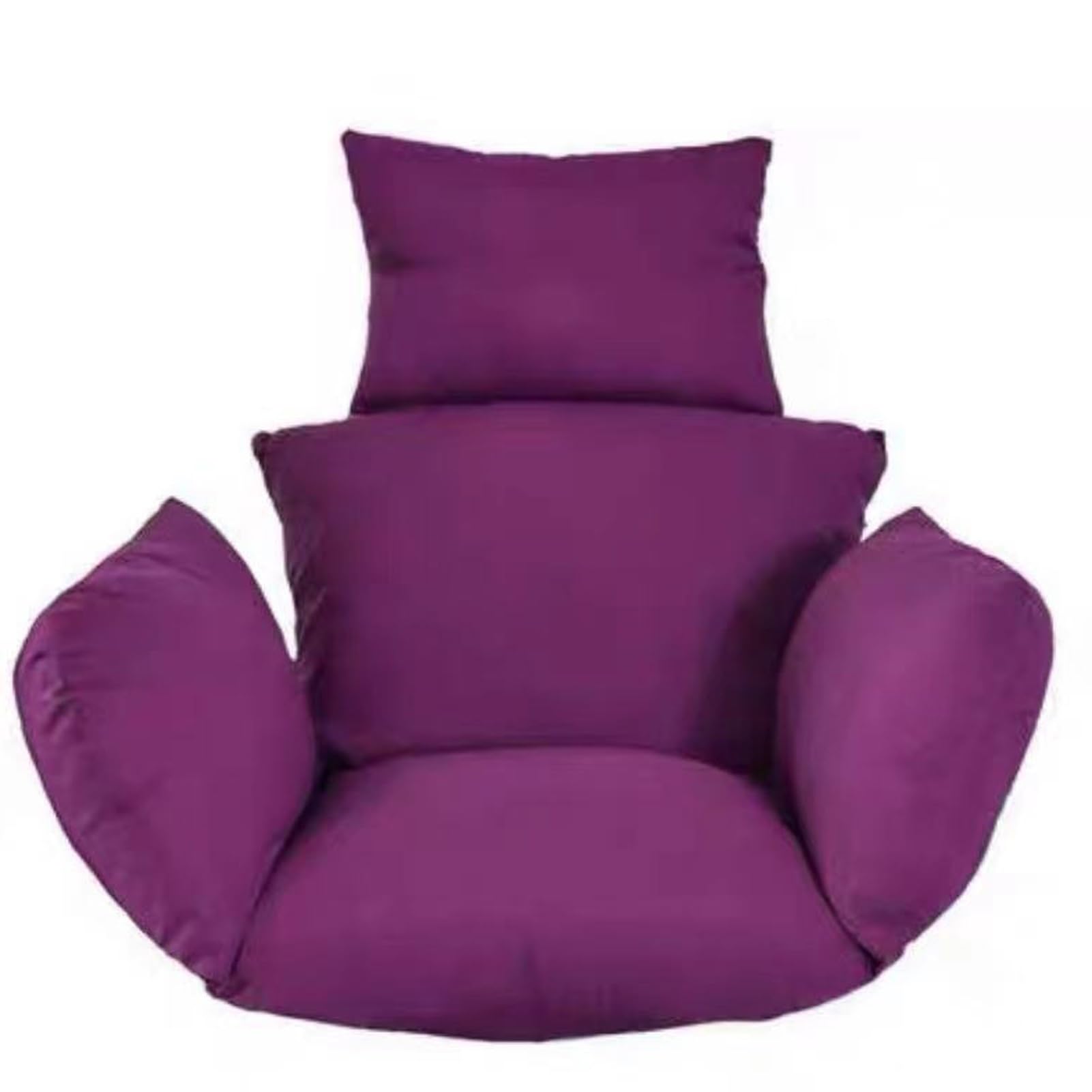 Meiiron Egg Chair Swing Cushion Replacement, Egg Chair Cushion Only, Outdoor Hanging Swing Chair Seat Cushion, Removable & Washable Hanging Basket Cushion for Garden Terrace Outdoor(Color 8)