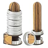 Genérico Organizador de Tapas para Conservas - 2 Piezas Organizador De Aros De Madera, De Aros Para Frascos De Cocina Y Despensa Para Conservar Alimentos Encurtidos Mermeladas,Para Mermeladas Encurt