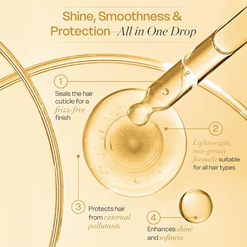 Image of Yuthika Professional Vertix Revitalize Hair Serum 100ml with Linseed & Argan Oil for Dry, Frizzy, Curly & Wavy Hair for Women & Men