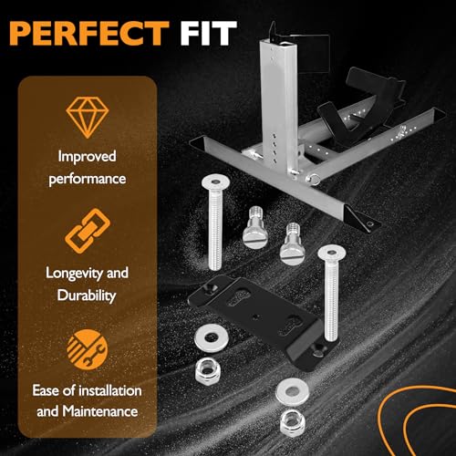 Image of HQPASFY Trailer-Stop Adapter Kit Fits TK-3000 Pit-Stop Wheel Chock System | 2 Pack Trailer Adapter Kit, Wheel Chock Mount Adapter for Closed Trailers, Open Flatbed Trucks