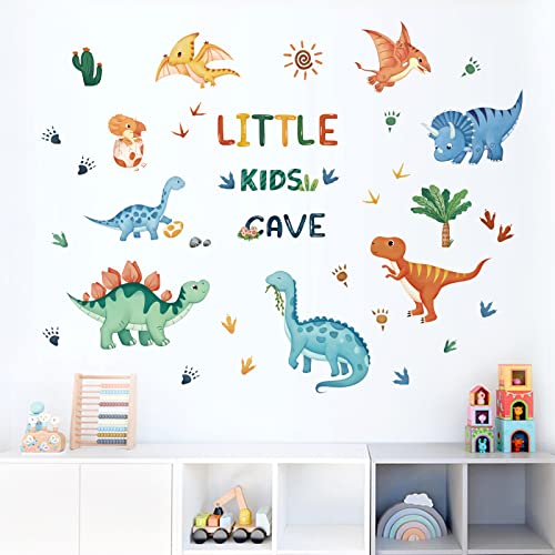 Vinilos decorativos agua dinosaurio acuarela habitación infantil miniatura 4