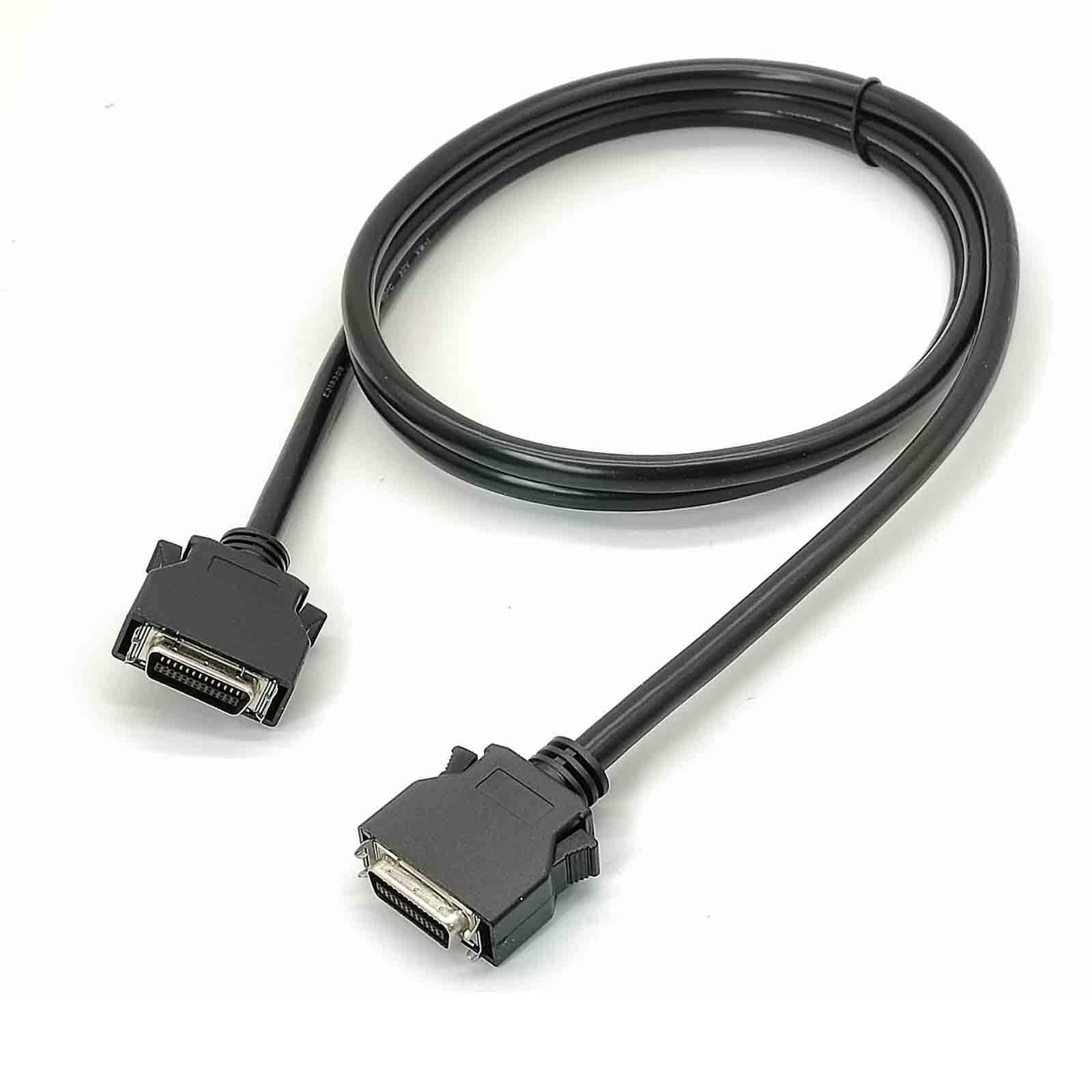 Câble SCSI 2 Mètres - Mâle SCSI-I Vers Mâle SCSI-II - Avec Clips De Fixation
