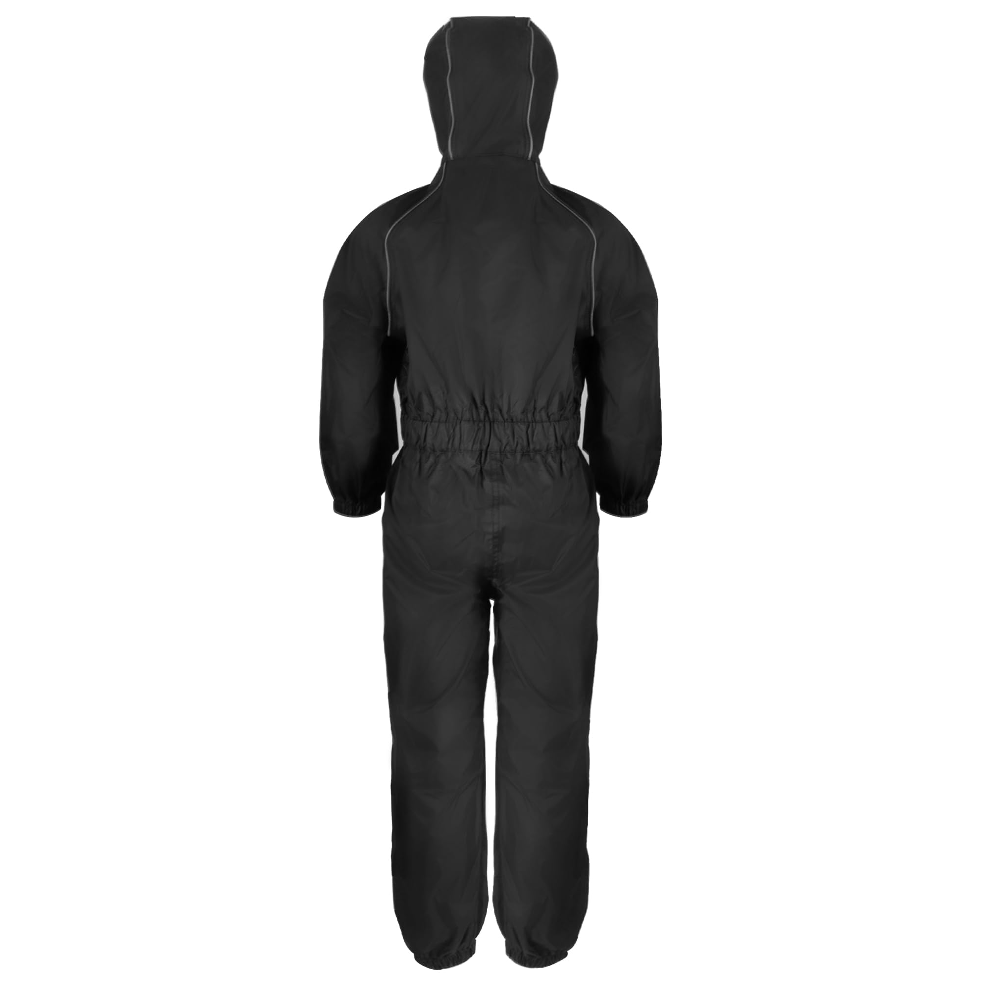 Zorax Combinaison de pluie imperméable tout-en-un légère pour garçons et filles - Unisexe - Coupe-vent - Avec capuche - Sac de transport