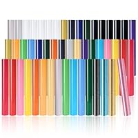 IModeur 50 Pack Heat Transfer Vinyl Sheets - (Including 4 Glitter Colors) 30.5 x 20 cm Iron on Vinyl for Silhouette Cameo, HTV Vinyl Bundle for Shirt, Clothes, Hats, Pants, Other Fabric