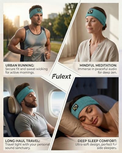 Image of Sleep Headband, Bluetooth Sleeping Headphones with Built-in Speakers Perfect for Workout, Running, Yoga