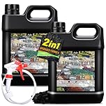 Colle à gravier - 4 l - Noir - Colle paillage et paillis - Avec applicateur pour collage de pierres, aménagement paysager - Colle paillage 2 en 1 pour gravier, pierres, feuilles, écorce, chemins de