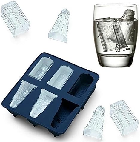 New Doctor Who Cocktails Silicone Ice Cube Tray Candy Chocolate Baking Molds diy Bar Party Drink SQ260