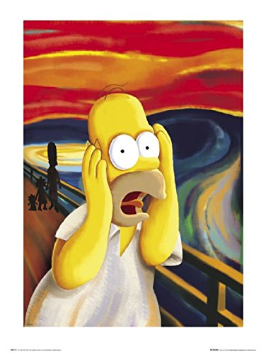 Affiche Les Simpsons Scream Cauchemard 60X80 cm pour personnaliser un mur vide