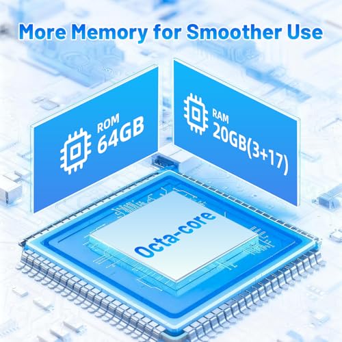 Image of 10.1 inch Tablet, Android 15 Tablets with Octa-Core, 20G RAM 64 ROM 1 TB Expansion, 1280 x 800 IPS Touch Screen, 8H Battery, Wi-Fi 6, BT 5.4, Dual Camera, Android Tablets(White)