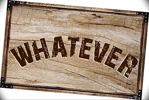 Man Cave Decorative Signs Whatever Expession Quote Saying Hard Wood Distressed Primitive Rustic Novelty Retro Gift Plaque Sign For Home Wall Decor #TOP16