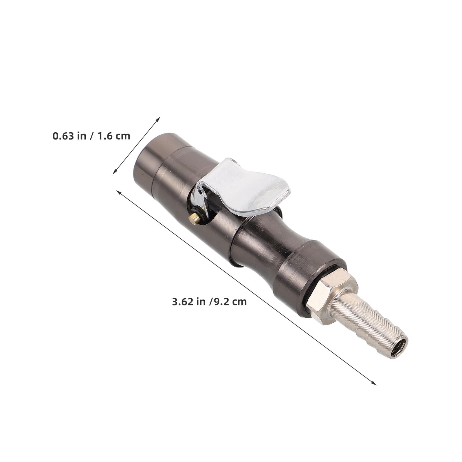 Boquilla de Inflado para Manómetro de Presión de Aire Adaptador de Bloqueo para Neumáticos Material Resistente Negro Compatible Compresores Uso en Coches y Motocicletas 1