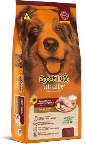 Meu pet merece o melhor? Entenda por que a escolha da ração impacta diretamente a vida do seu companheiro. 37 Ração Special Dog Ultralife Adultos Raças Médias e Grandes Sabor ...
