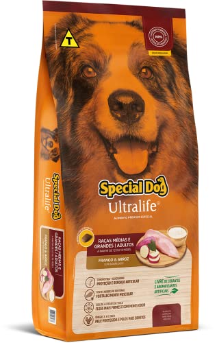 Ração Special Dog Ultralife Adultos Raças Médias e Grandes Sabor Frango e Arroz 15kg