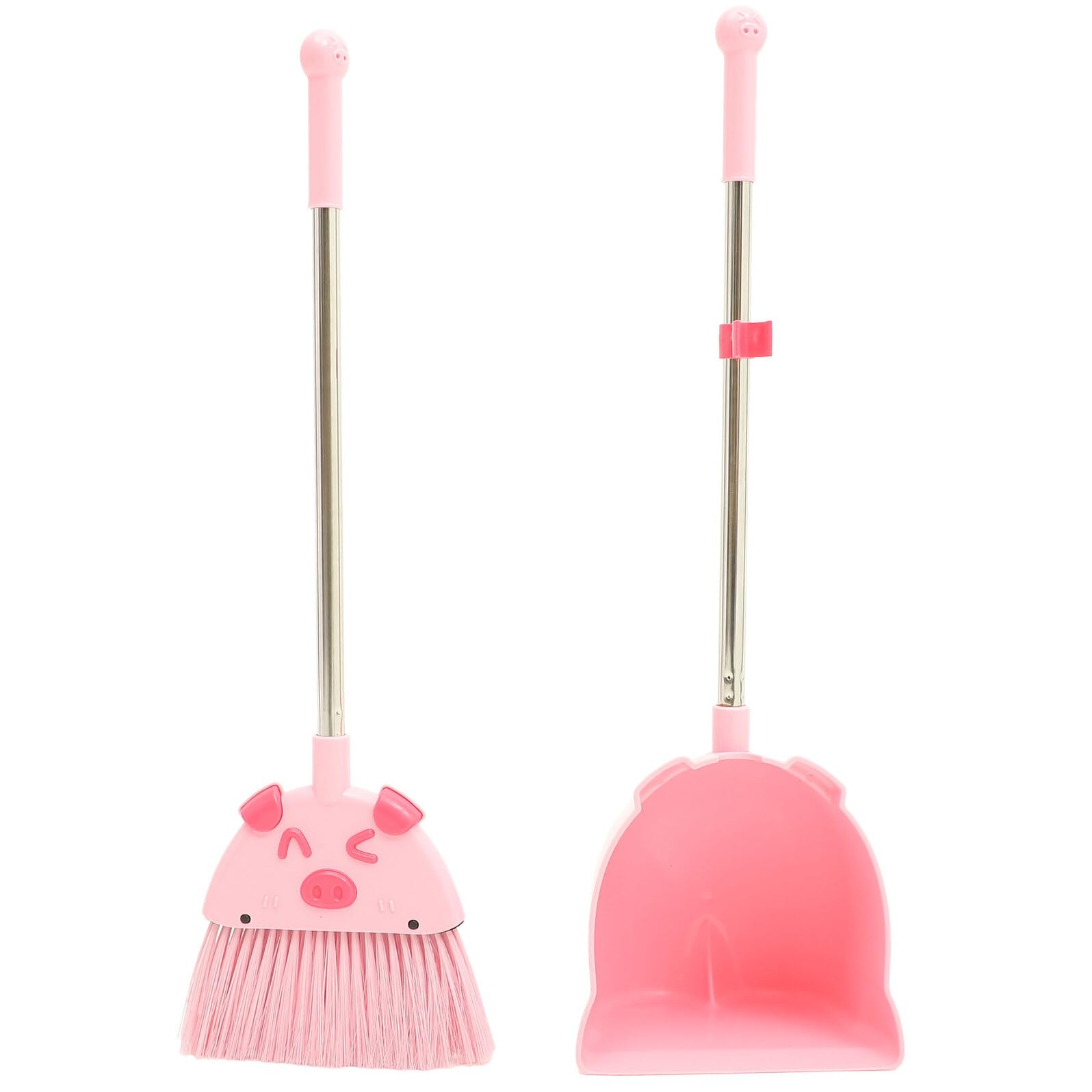 Juego de Escoba y Recogedor 1 Set para Niños Pequeños Rosa