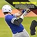 Rawxy Batters Hitters Baseball Softball Elbow Guard Forearm Guard (Black, Adult-L/XL)