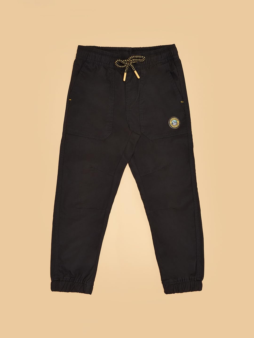 Pantaloons Junior Boy's Black Joggers,Jet Black,3-4 YRS 1