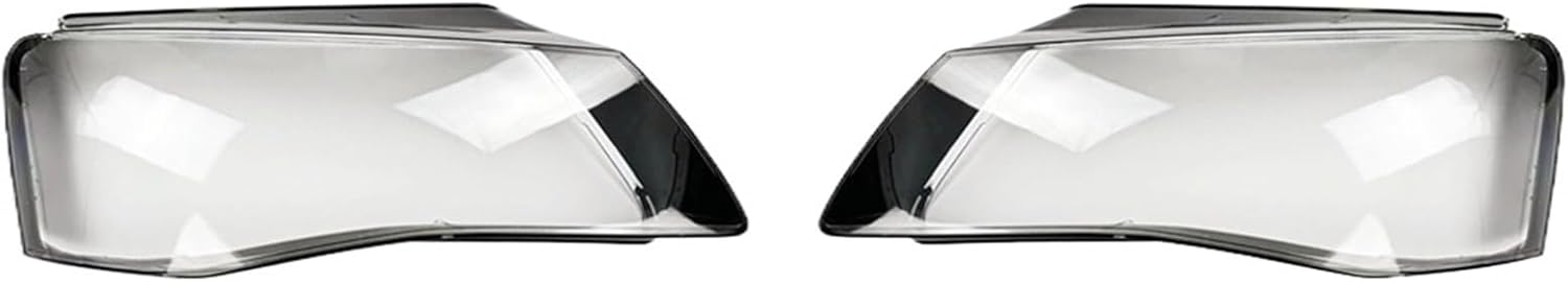 Headlight Lens Compatible For Audi A8 A8L D4 2011 2012 2013 No Line Versions Headlamp Cover Plexiglass Replace Original Lampshade Shell(No Line Left Side) (No Line Right Side)