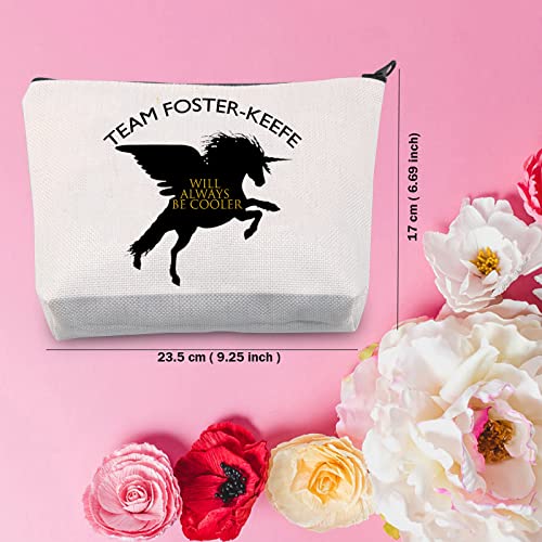 TSOTMO Book inspired Bookish Zipper Pouch Will Always Be Cooler Team Foster-Keefe Cosmetic Bag Gift For Book Lover Fans (Foster-Keefe)2
