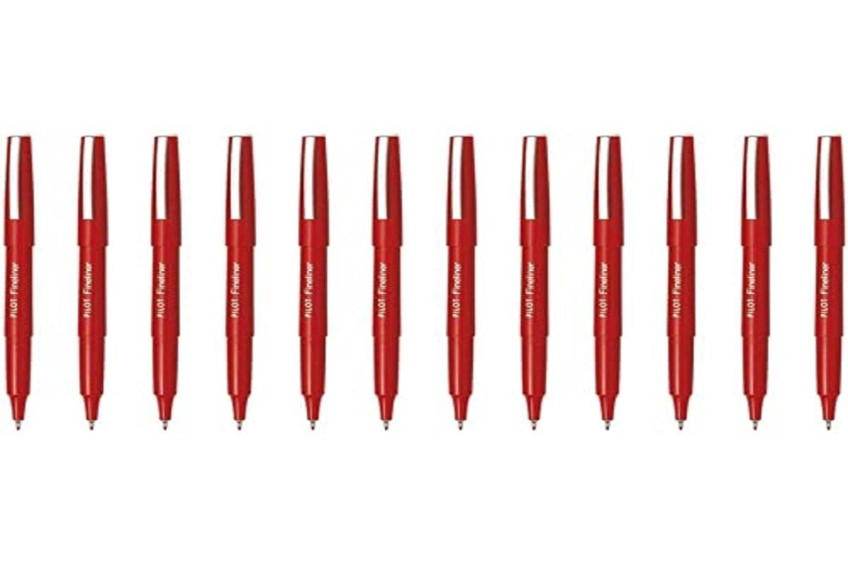 PILOTFineliner 1.2 mm Tip - Red, Box of 12ClimatePartner certified