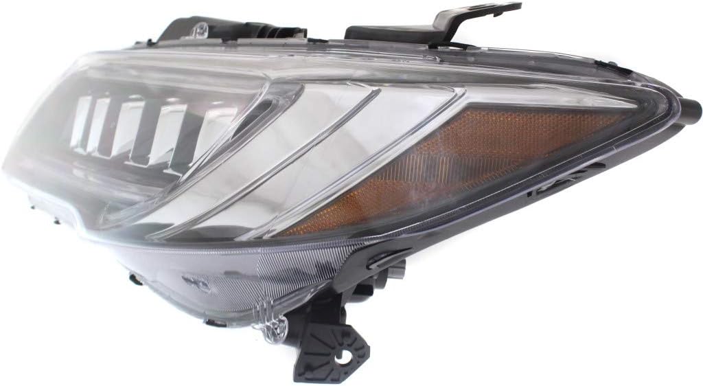 CarLights360 For Acura RDX Headlight 2016 2017 2018 Driver Side LED Bulbs Included DOT Certified AC2502128 | 33150-TX4-A51