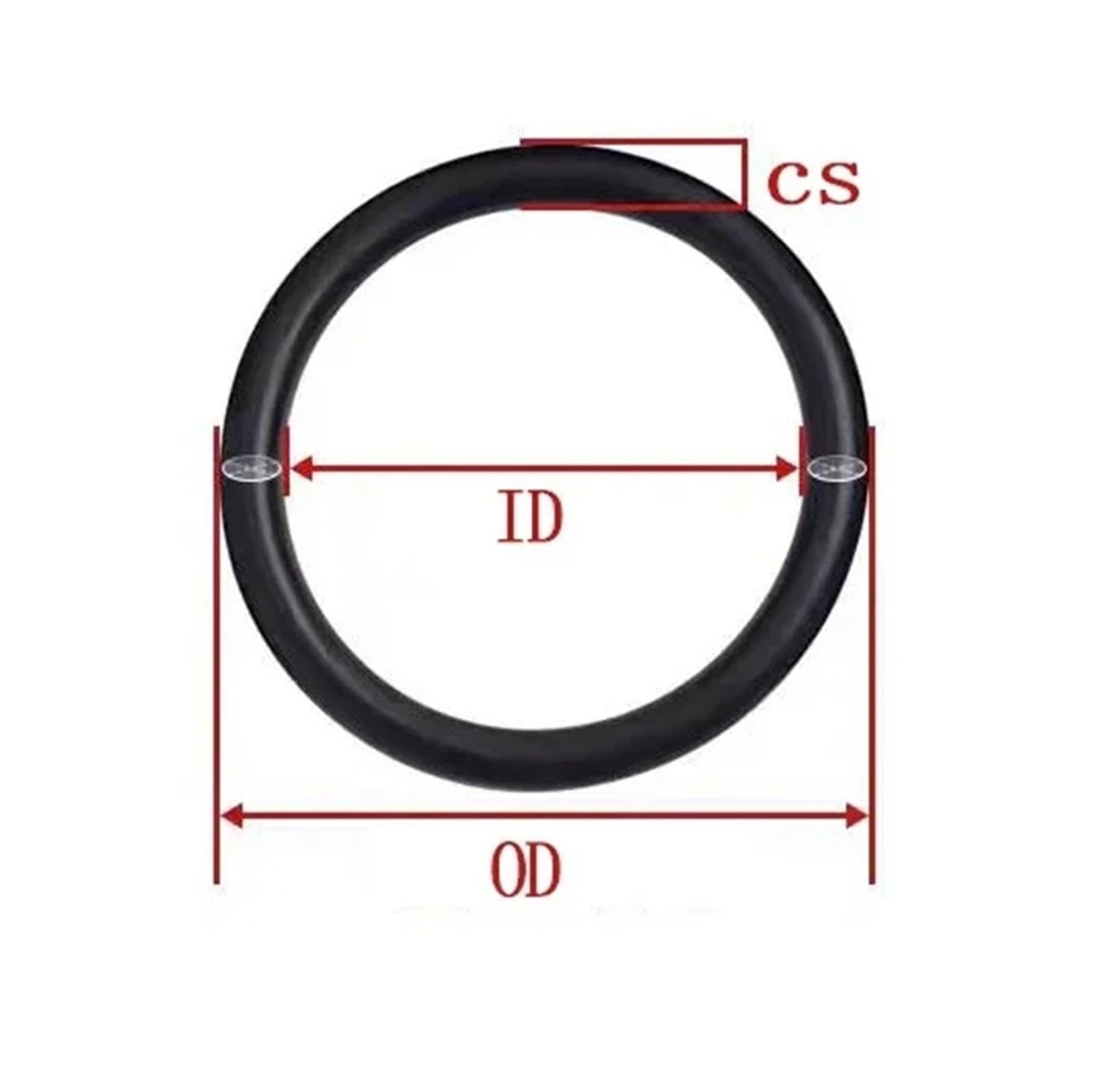 CS1,5 mm Wasserhahn-Dichtungsventil, Gummidichtung, Nitrilkautschuk, Sanitärdichtung, Druck, Ölbeständigkeit(OD 14mm(25Pcs))