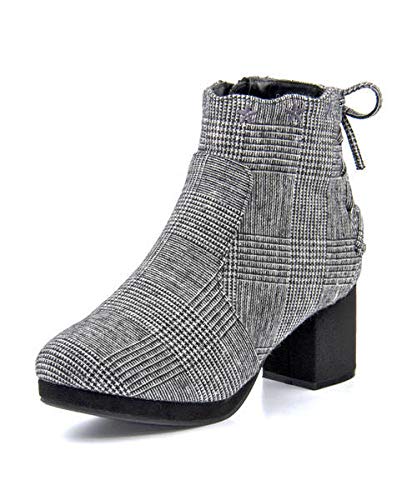 [Primevere LIZ LISA プリムヴェールリズリサ] レディース バックレースアップブーツ LLOE98076 ブラック