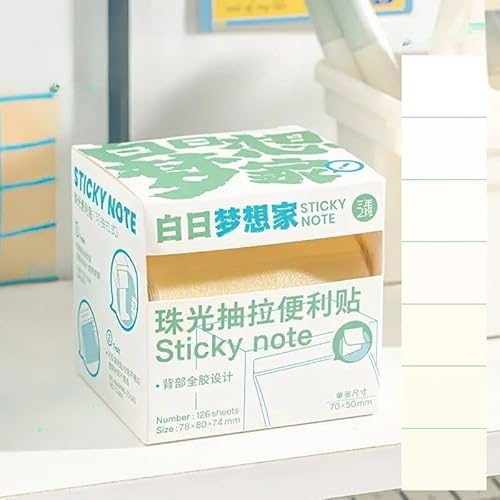 可愛い付箋紙 コピー可能なメモ内容、引き出し式の付箋 ふせん かわいい 使いやすい 引き出し式 DIYデコシール 文房具 手帳 手紙 アルバム ラベル 手書き (空想家-126枚セット)