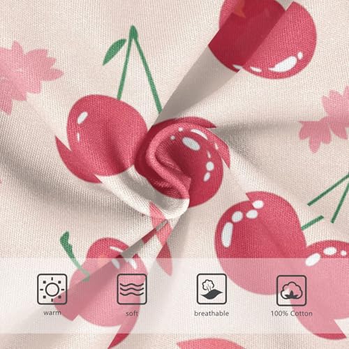 Red Lips Cherry Little Boys Cotton Kids Underwear Breathable Undies3