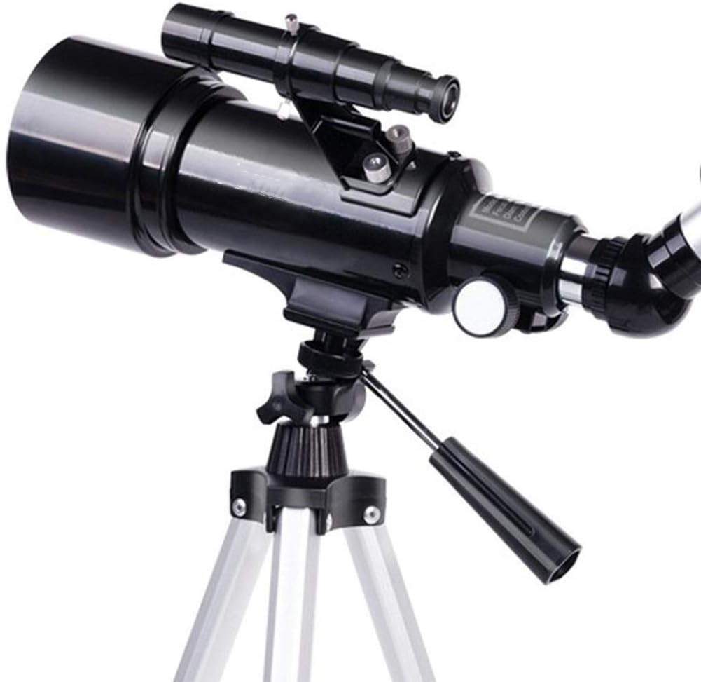 Beginner Telescope, Small Telescope Binoculars Astronomical Telescope for Beginners Refractor Telescope Adults, with Tripod Observing (Black As Shown)